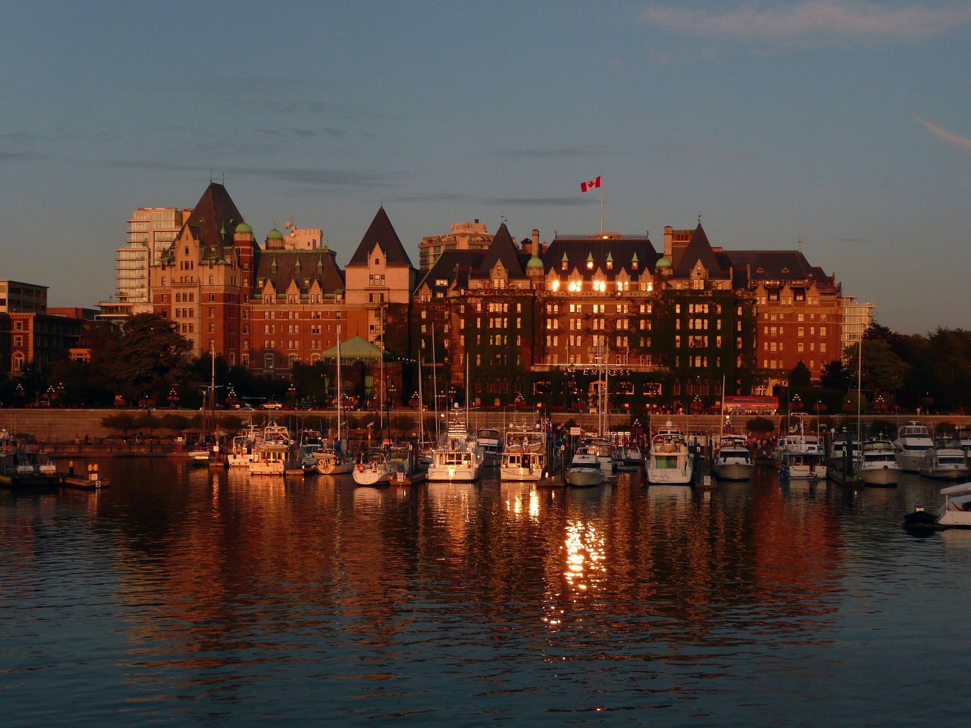 Victoria, British Columbia at sunset